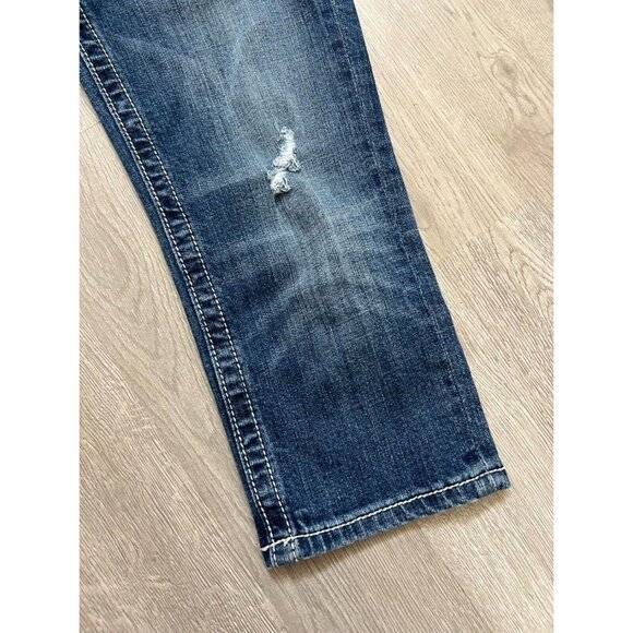 Miss Me Irene Capri Jeans Distressed Destroyed Flap Pocket sz 27 - Picture 15 of 16